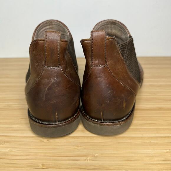 John Varvatos USA Leather Chelsea Boots Men\'s 11 M Brown‎ Pull On main image 7